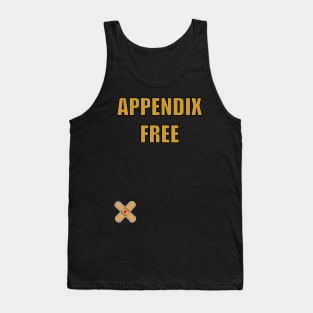 appendix free, text with bandaid Tank Top